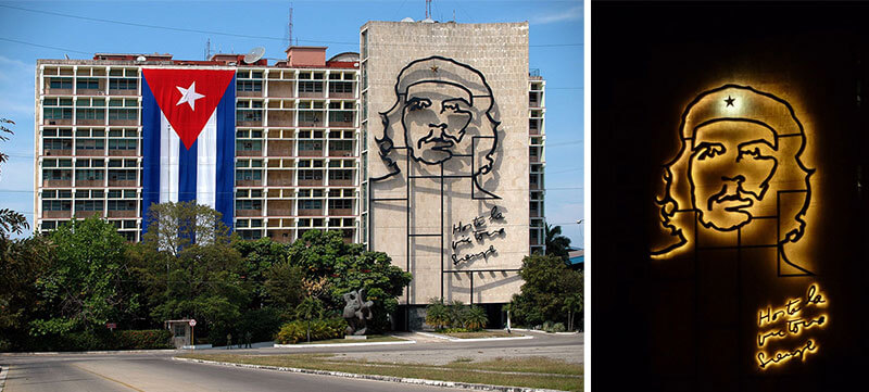 Luminoso en fibra óptica Che Guevara